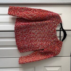 Sportmax Red and White Knit Sweater